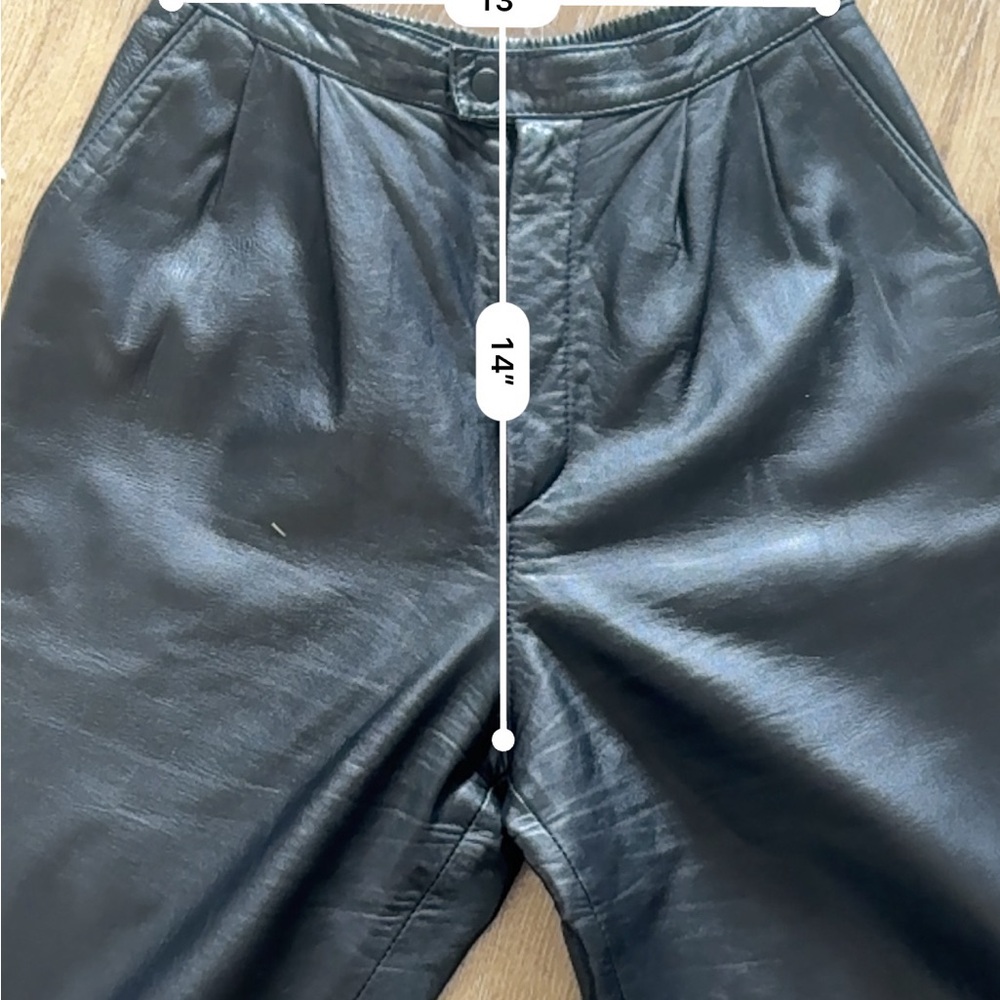 Vintage Genuine Leather Barrel Leg Pants - Picture 9 of 9